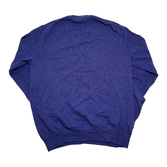 Bloomingdales Medium Cashmere Navy and Cream Crewneck Bundle - Picture 3 of 10